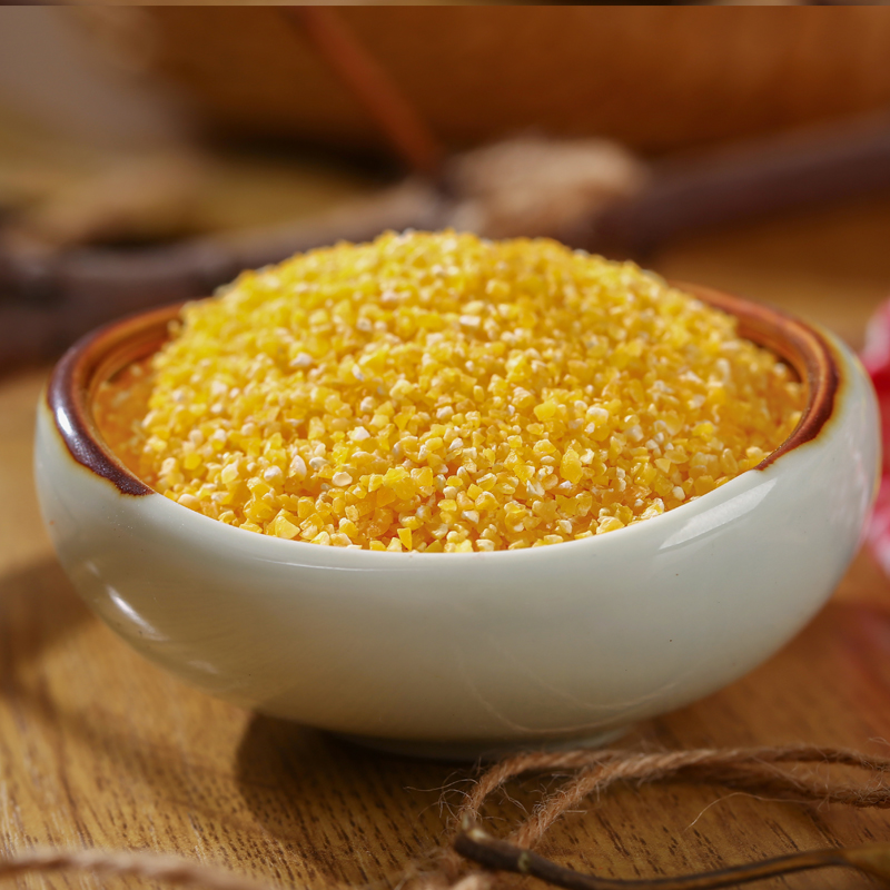 Farmer's own corn grits, corn dregs, corn nuggets, polenta, whole grains, 500g full