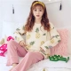 Mùa xuân và mùa thu cotton dài tay cho bé bú mẹ mùa đông ngồi tháng cho ăn quần áo ở nhà mồ hôi có thể mặc bên ngoài phụ nữ mang thai