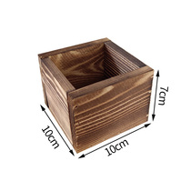 Solid wood fleshy flower box