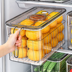 Xingyou Refrigerator Storage Box Transparent Food Preservation Box Vegetable and Fruit Kitchen Storage Food Grade Special Storage Box
