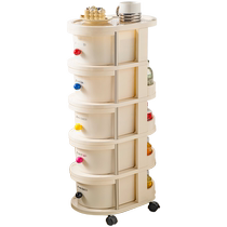 Trolley rack floor-standing snack storage cabinet bedroom removable storage rack dormitory floor-standing bedside storage cabinet