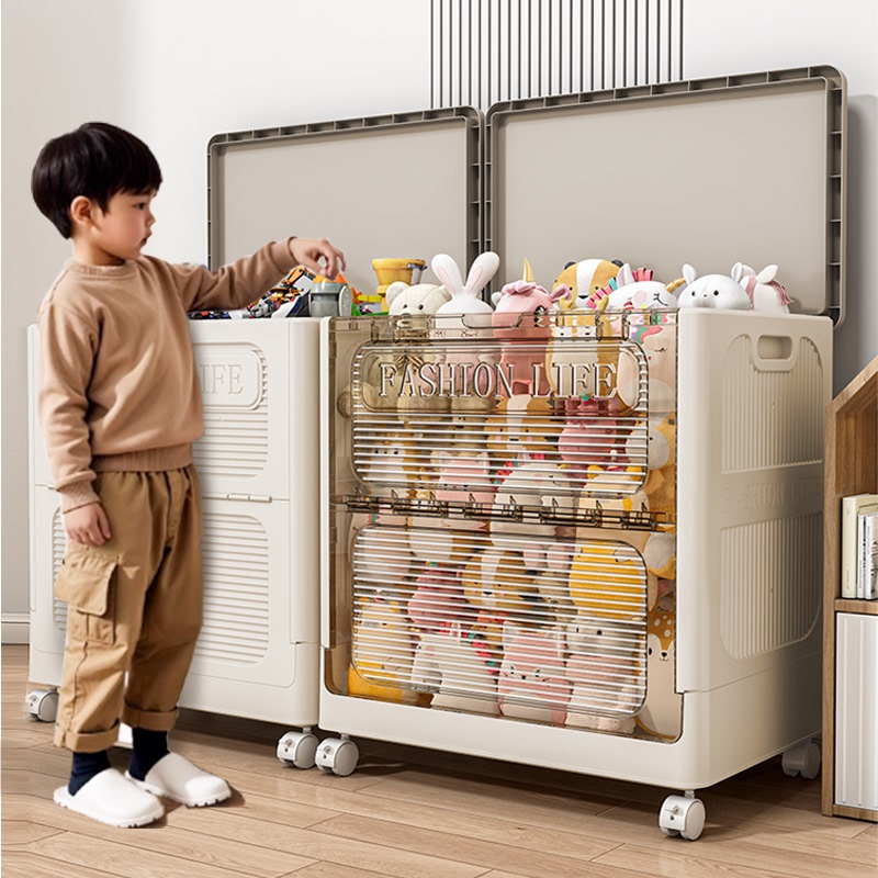 Toy Storage Box, Large-Capacity Doll Storage Bin, Clothes Organizing Basket, Children's Plush Toy Storage Organizer