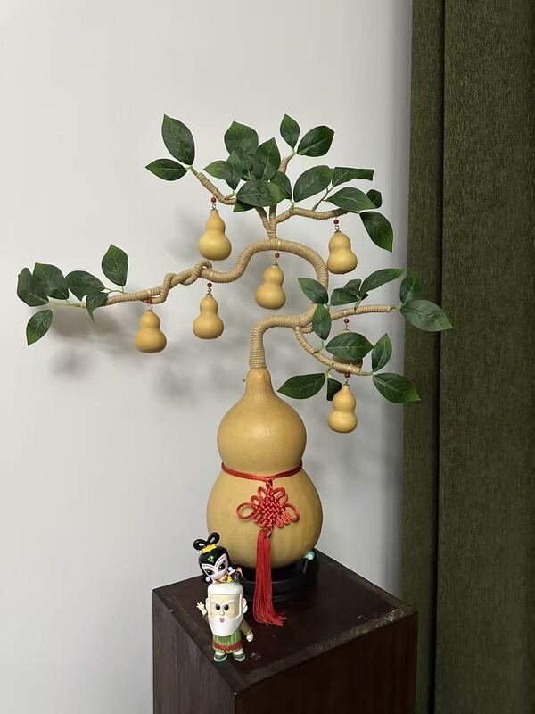 Natural Gourd Ornament, a Single Vine, Money Tree, Welcoming Pine, One Item Per Auction Natural Gourd Ornament, a Single Vine, Money Tree, Welcoming Pine, One Item Per Auction