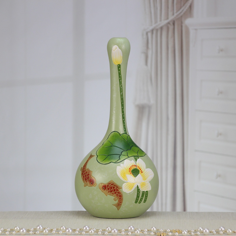 Great well hand - made ceramic flower vases creative living room office dried flower flower implement European home furnishing articles