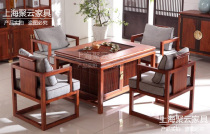 New Chinese Redwood Tea Table and Chair Combination Hedgehokukukung Tea Table - chair Furniture