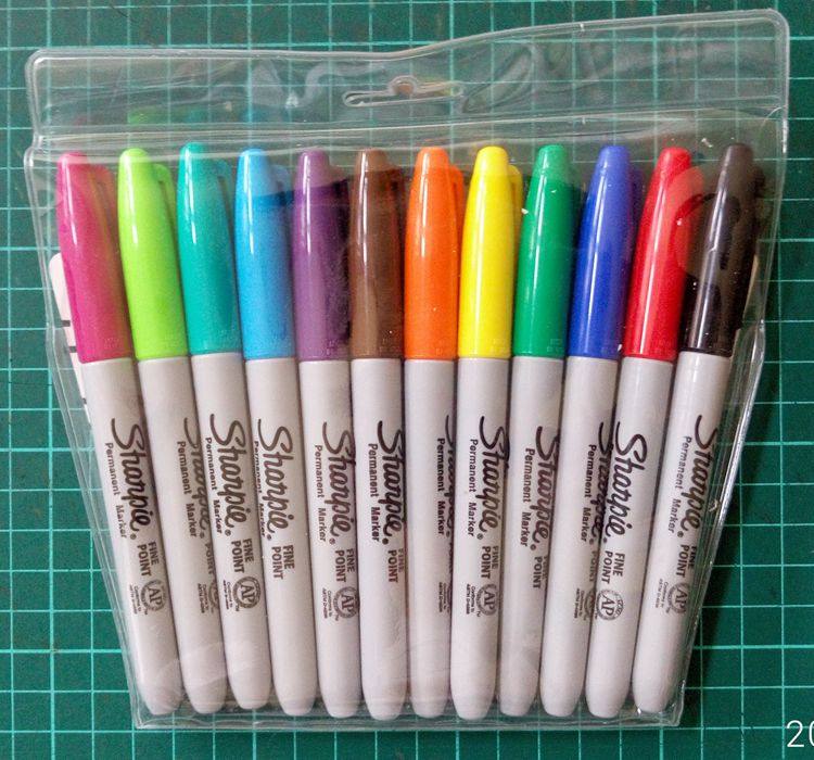 美国三福记号笔套装Sharpie4色12色24色油性美术画画彩绘笔马克笔套装-企业官网