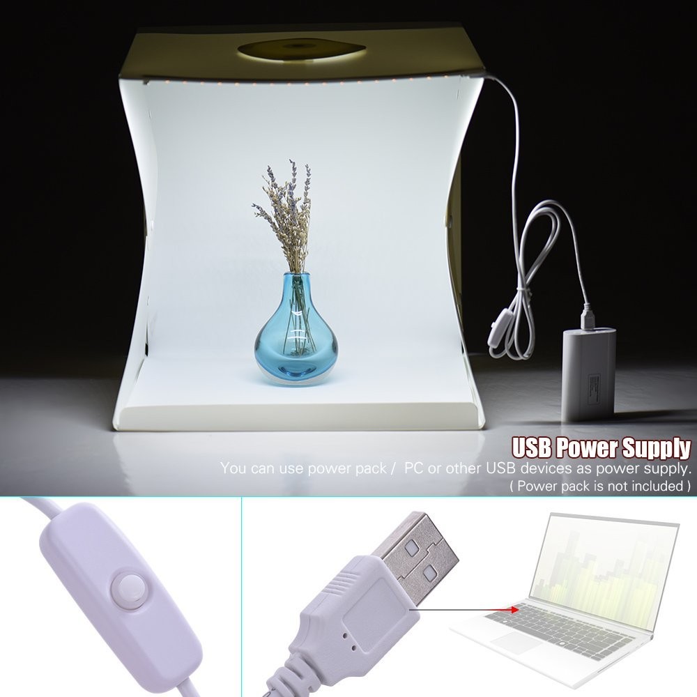 30cm Buttons SWITCH LINE SINGLE DOUBLE LIGHT FOLDING PORTABLE PHOTO SHED LIGHT BOX PHOTO TONIC props