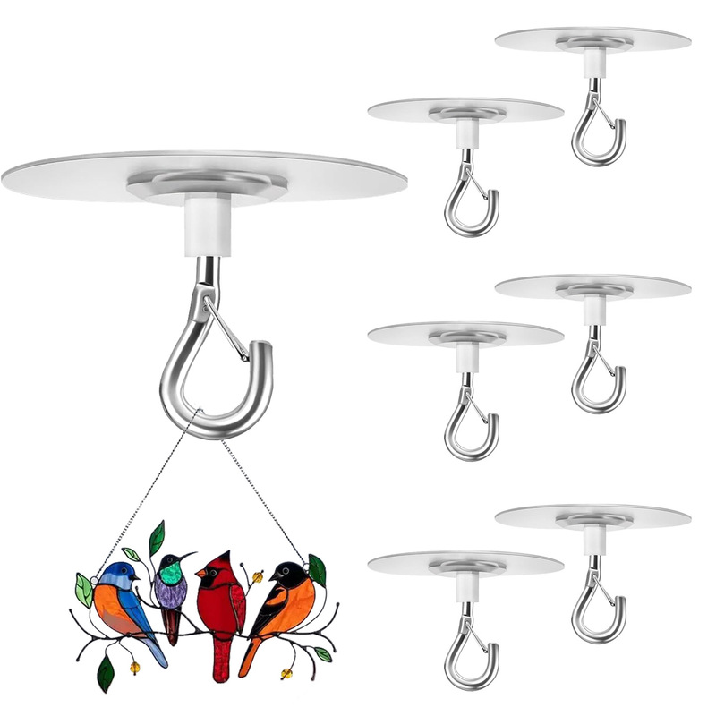 Mosquito Net Hooks, No-Drill Ceiling Adhesive Hooks, Hanging Type, Top Fixed, Traceless, Strong Windproof Lantern Hanger