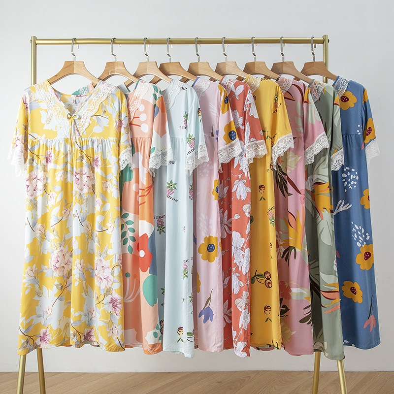 Cotton Sleeping Dress Summer Thin Cotton Dress Cotton Dress Cotton Costume Cotton Outside