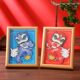 Dragon Year Chinese-Style Picture Frame Painting, Chinese Style National Trend, Lion Dance, Eight Immortals Crossing the Sea, 3D Puzzle, Paper-Cutting Room Decoration Ornament