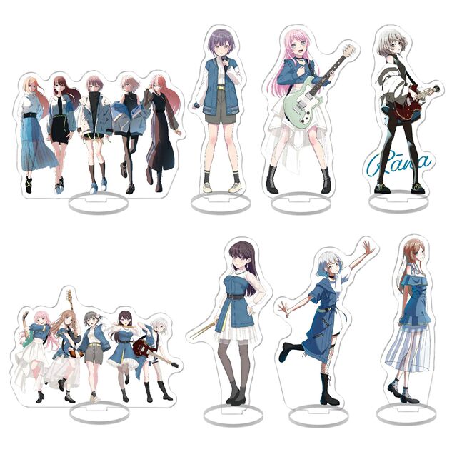 Bang Dream It's Mygo Anime Merchandise Standee Takashi Takamatsu, Chisato Aino, Yonaga Nana Figurines