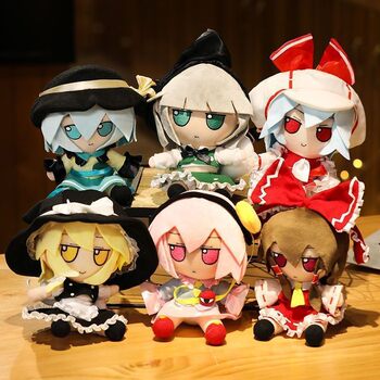 Oriental Project Merchandise Plush Dolls: Hakurei Reimu, Remilia, Kiyohimeji Yuyuko Plush Toys