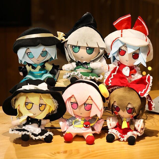 Oriental Project Merchandise Plush Dolls: Hakurei Reimu, Remilia, Kiyohimeji Yuyuko Plush Toys