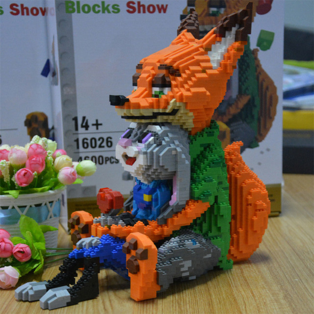 Tiny Particle Building Blocks Educational Toys Zootopia Hellokitty Marvel Superhero Gifts