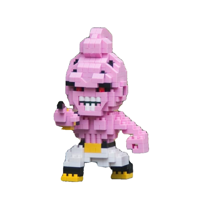 Dragon Ball Building Blocks, Two-Dimensional Anime Peripheral Small Particle Assembly Toys, Son Goku, Vegeta, Frieza Model
