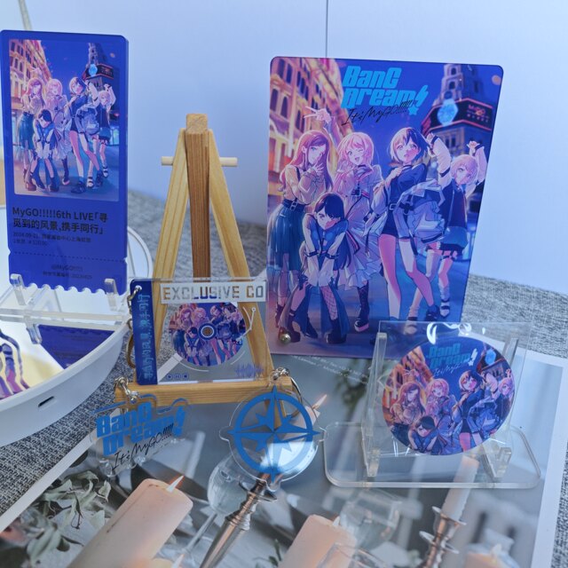 Mygo Concert Merchandise Standee Takashi Kousaka Akiho Aikey Keychain Ticket Stub Bang Dream Badge Pin