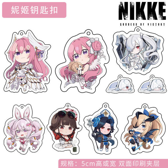 Nikke Victory Goddess Nikki Merchandise Keychain Dorothy Crown Cinderella Alice Doro Small Pendant