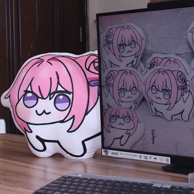 Doro Pillow, Doris Nikke, Victory Goddess Nikki, Pink-Haired Dog, In-Stock Plush Toy, Stuffed Animal, Cushion