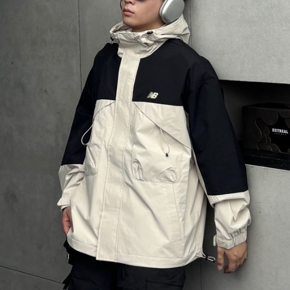 New Balance Lightweight Windproof and Waterproof Hooded Sports Casual Jacket Amj43302-Twf