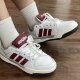 Adidas neo Entrap synthetic leather casual and versatile wear-resistant low-cut sneakers white and red JQ3926