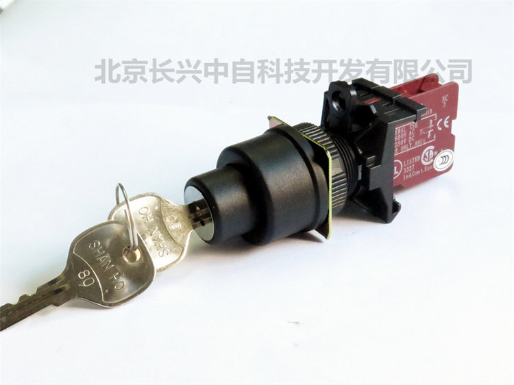SHBK-221-S2 Taiwan Shan He Lock Key Switch 2 Steps Manual Reset with NO NC 1A 1B