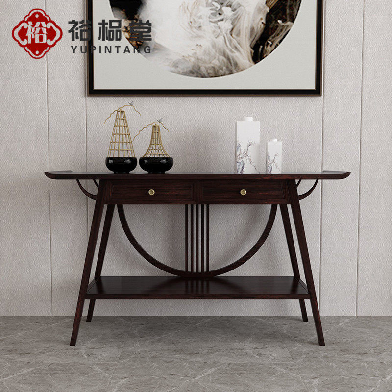 New Chinese-style UJIMU Solid Wood Shuttle Taiwan Living Room Chinese end-view platform Zen for tables