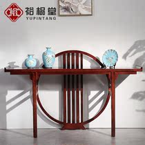 New Chinese style Wujin wood end view table Entrance foyer solid wood entrance cabinet Zen simple supply table Entrance table Entrance table