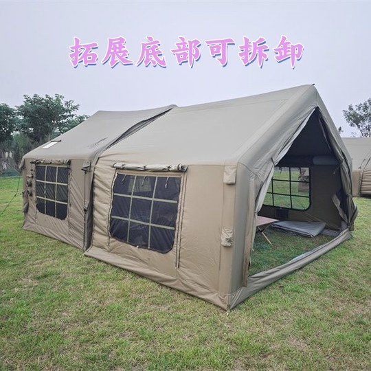 充气帐蓬免搭建速开防雨防风保暖加厚拓展一室一厅户外露营装备