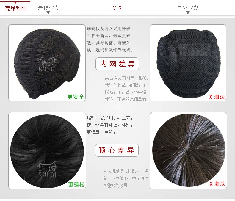 Perruque cheveux raides Court - Ref 2609920 Image 22