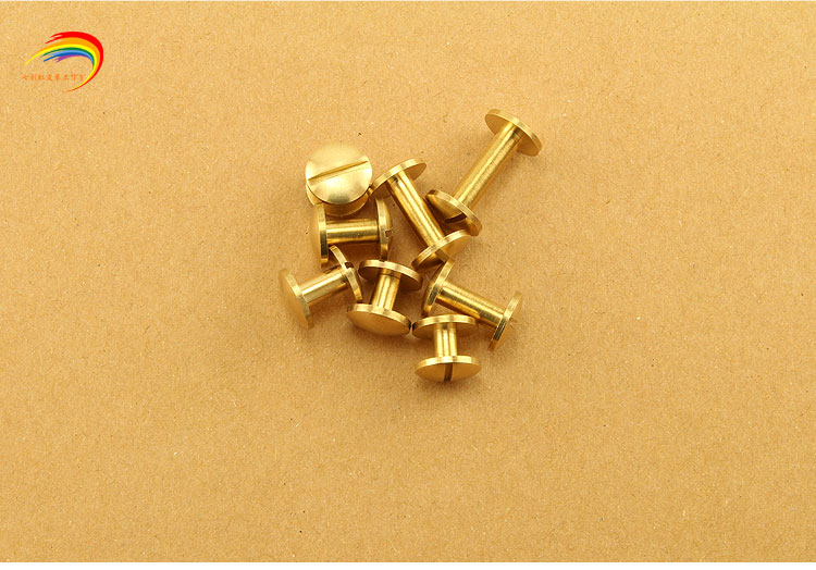 Dụng cụ tự làm Handmade vít đồng vành đai tinh khiết Thắt lưng túi vành đai của phụ kiện phần cứng đồng nguyên chất Vít - Phụ kiện hành lý túi trùm vali chống nước