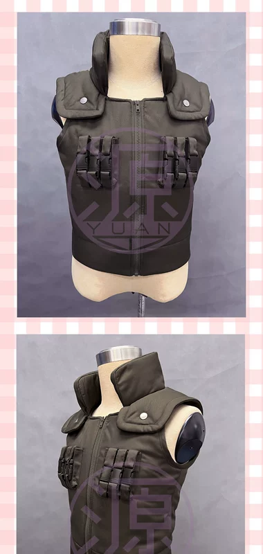 Nguồn anime cos Naruto Konoha Jounin vest và bộ đồ hoàn chỉnh/quần áo nam và quần áo trẻ em