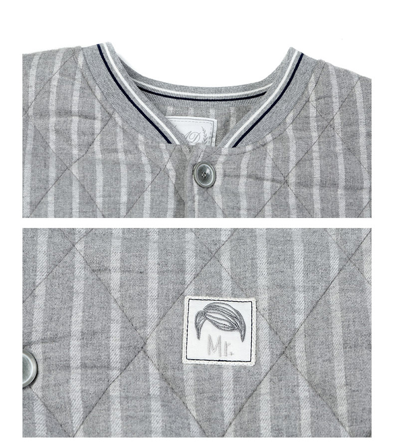 Mùa thu hươu mùa đông mới dài tay đôi dệt bông áo choàng nữ cardigan dày quilted sọc áo choàng tắm nhà nam váy ngủ nam 