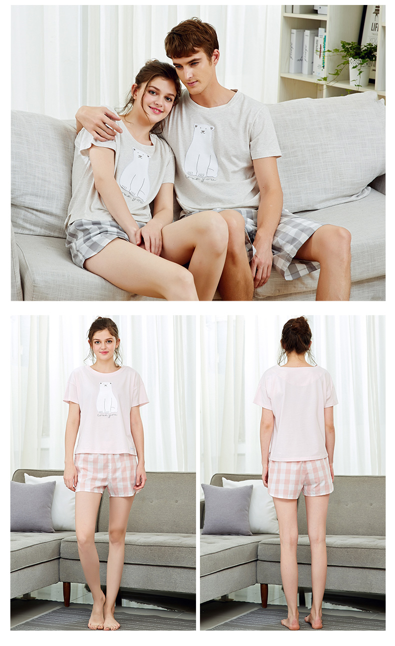 Pyjama mixte en Coton à manche courte - Ref 3005452 Image 12