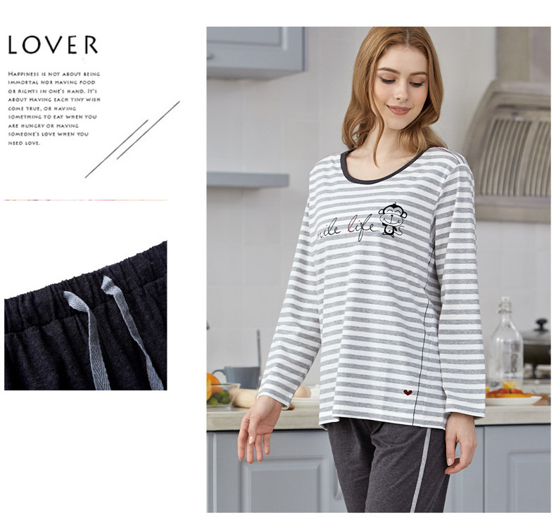 Pyjama mixte en Coton à manches longues - Ref 3005400 Image 17