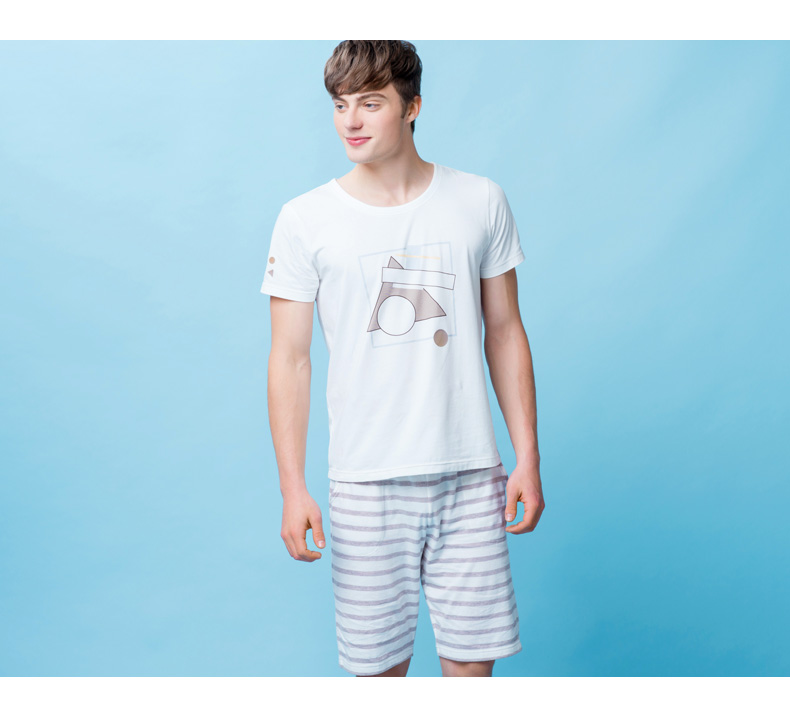 Pyjama mixte en Coton à manche courte - Ref 3005455 Image 14