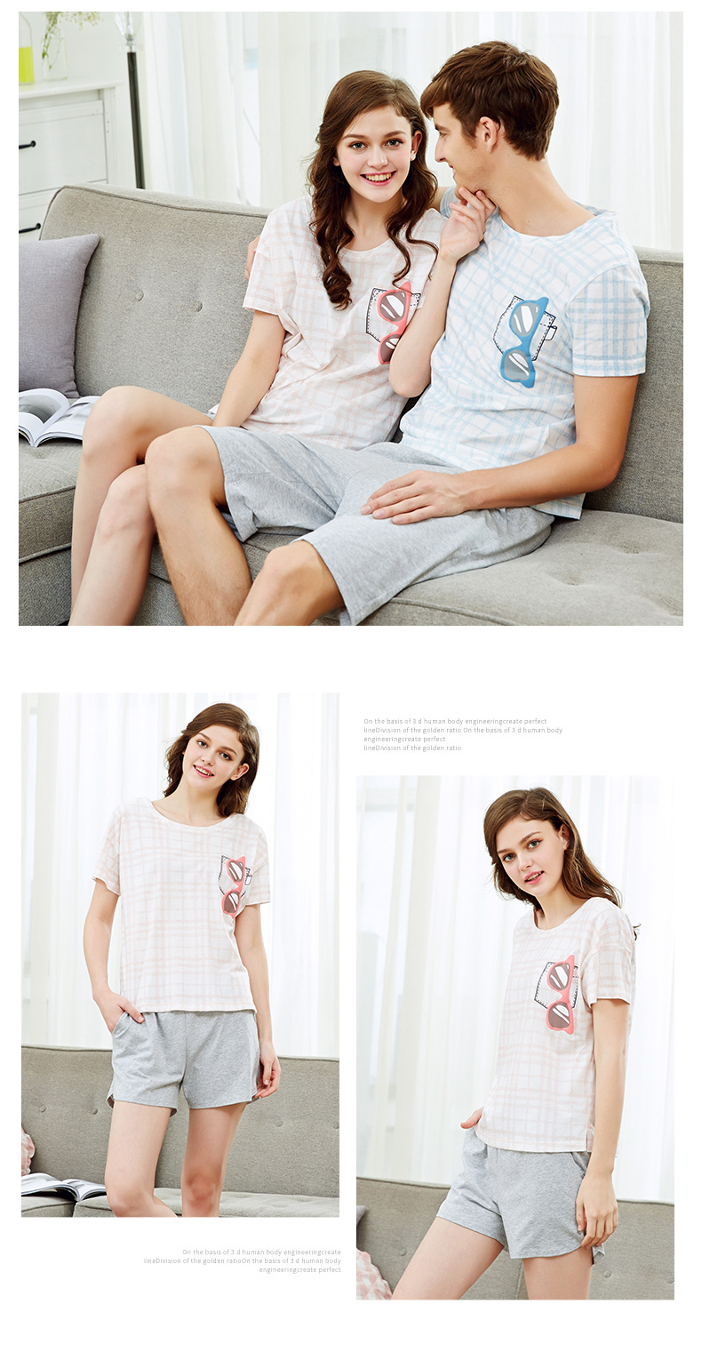 Pyjama mixte en Coton à manche courte - Ref 3005445 Image 11