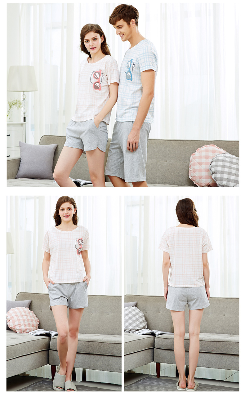 Pyjama mixte en Coton à manche courte - Ref 3005445 Image 12