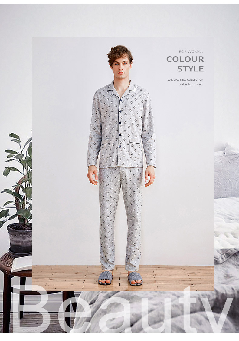 Pyjama mixte en Coton à manches longues - Ref 3005464 Image 14