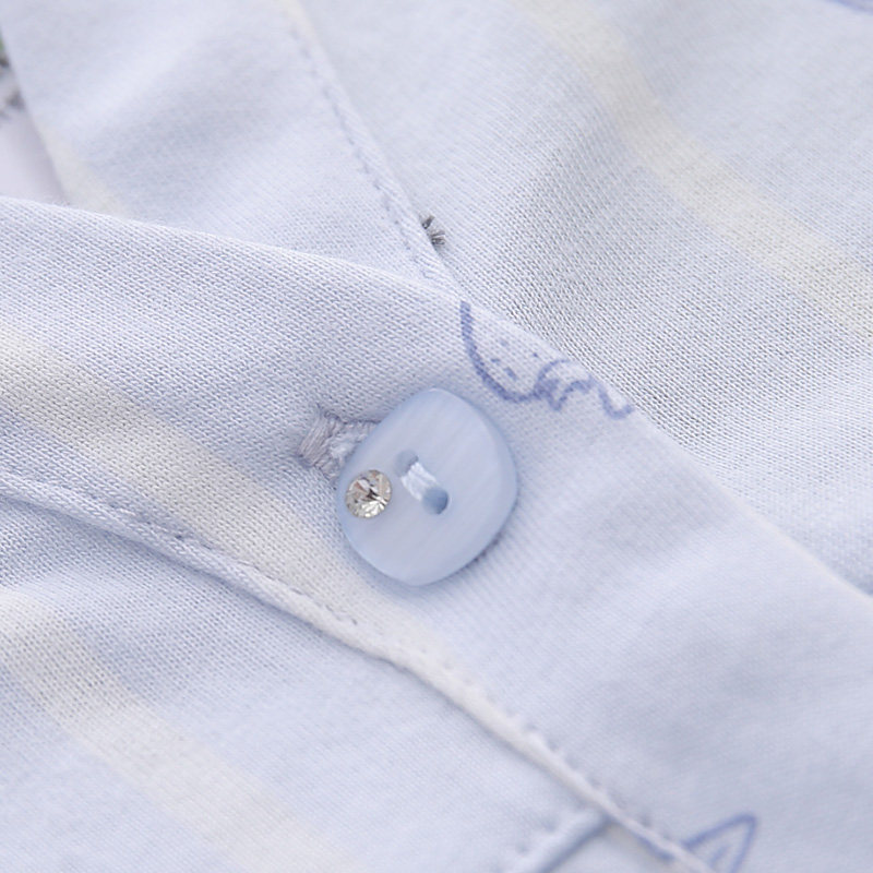 Pyjama pour femme en Coton à manches - Ref 2993701 Image 3