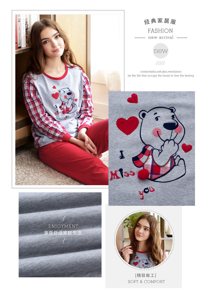 Pyjama mixte en Coton à manches longues - Ref 3005404 Image 15