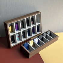 Store lighter storage box windproof lighter display rack divided collection box live exhibition display look at the pallet