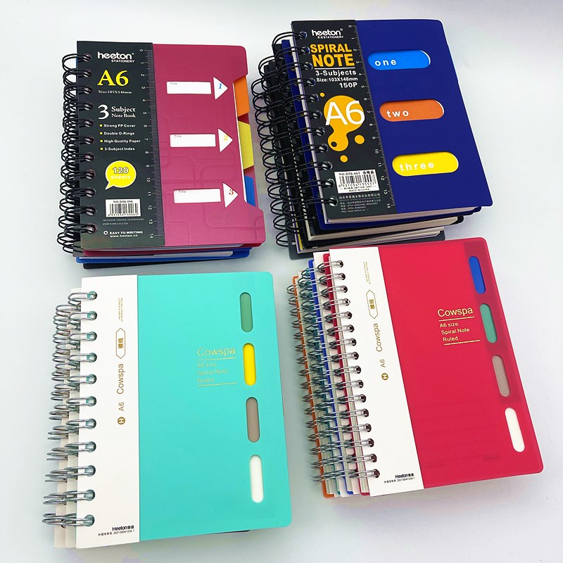 (full 3 books) A6 side turning coil Ben carry-on notebook diary hand ledger This spiral PP paginated book