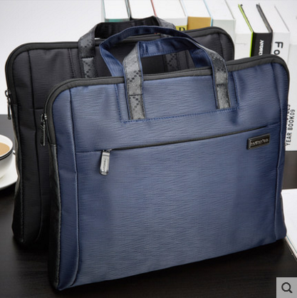 Joytong Handheld briefcase Canvas File Bag Widening Laklace Bag Double Affair Bag Waterproof Business Meeting Bag