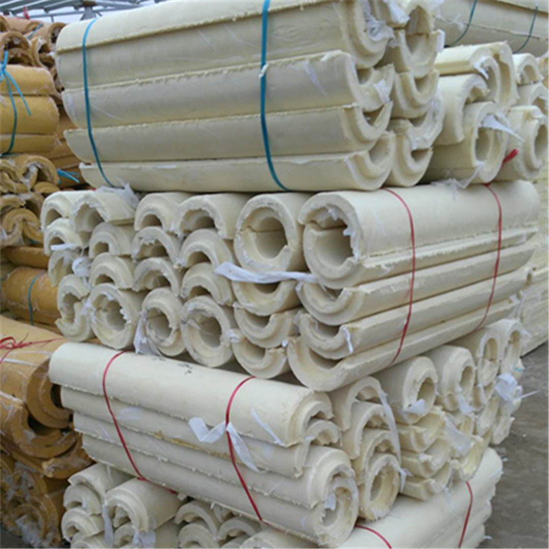 Custom rigid polyurethane foam pipe sleeve elbow curved tile buried insulation tile shell pipe anti-corrosion cold insulation