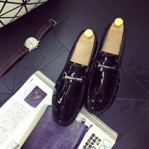 Summer new bean-bean shoes Mens Inn One foot pedal sloppy foot shoes Shoes Trend Casual Shoes Subnets Red Burst Shoes