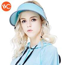 正品韩国VVC女神帽防晒帽沙滩空顶帽