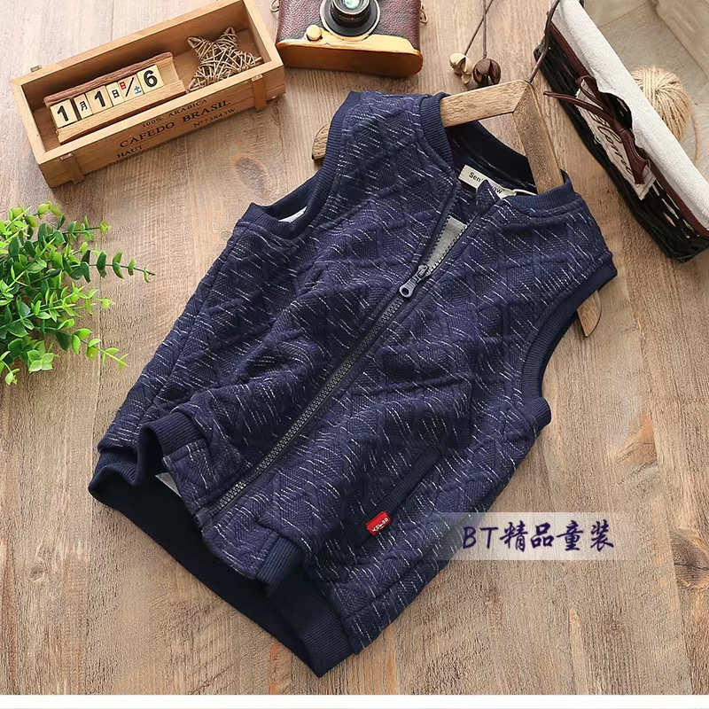 Áo vest bé trai xuân hè 2018 mới to trẻ em không tay vest bé cotton vest 3-12 tuổi shop thời trang trẻ em