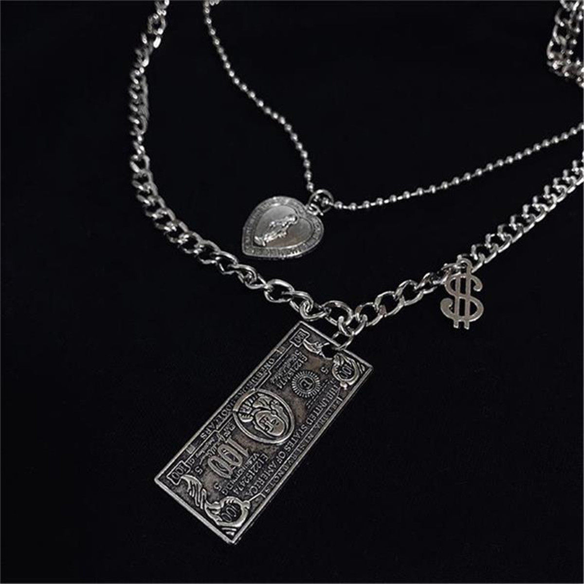 YANS Korea INS net red with the same Bundy personality street wild hip-hop pendant necklace students and men's and women's models tide