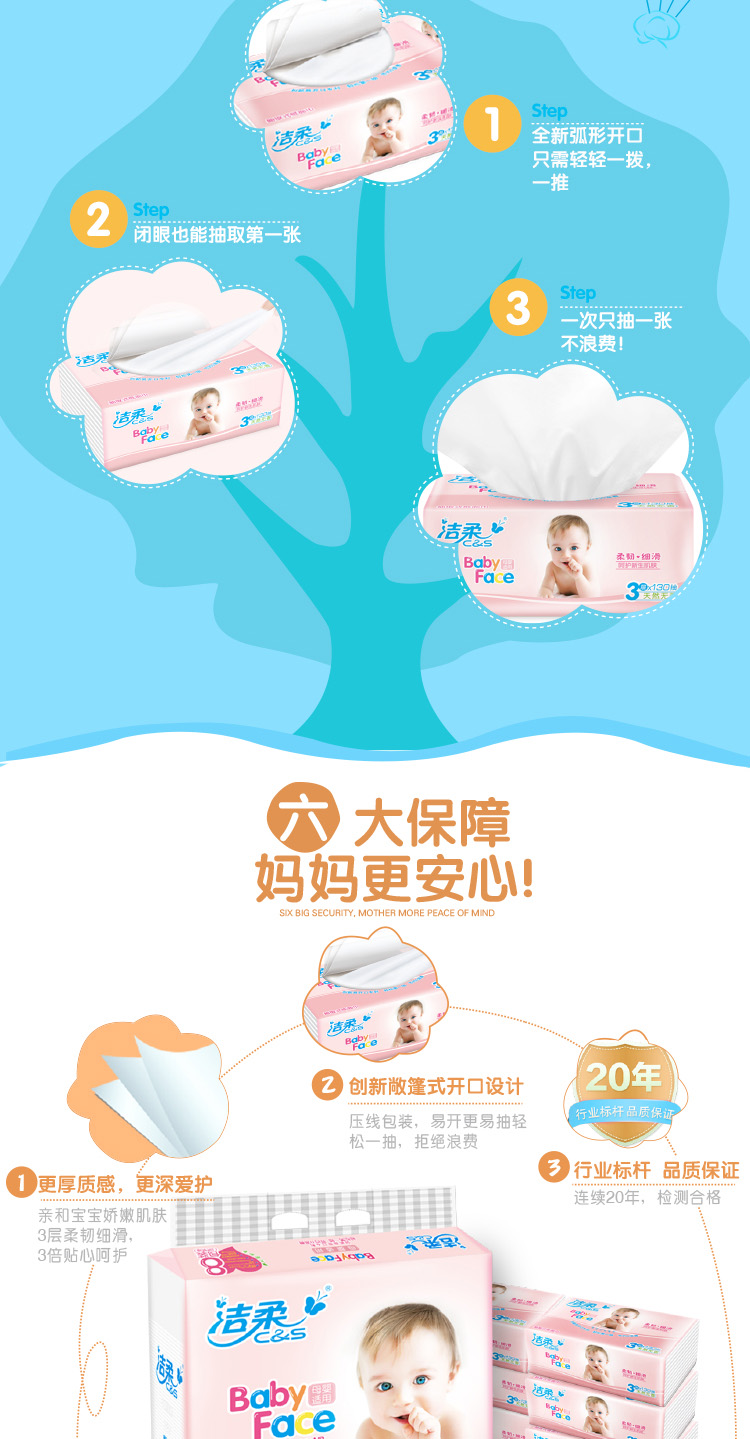 giấy ướt mamamy Giấy sạch và mềm 3 lớp 130 bơm Trẻ em giấy tờ cho trẻ em Mô da thân thiện với da 1 8 gói Sản phẩm giấy cho trẻ em - Sản phẩm giấy / Khăn giấy ướt giấy vệ sinh