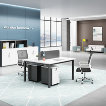 Simple and modern Shanghai staff office desk Computer desk staff bit screen work bit Staff table and chair combination